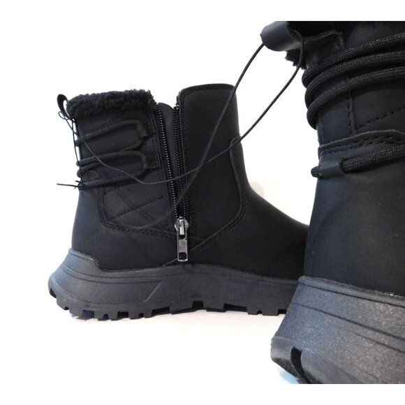 Eddie Bauer Winter Boots Siren Ladies Size 9 Black Warm Lined Cushioned - Picture 3 of 14